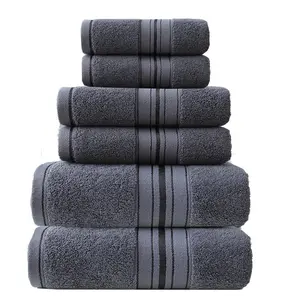 6 Piece Towel Set for Bathroom Super Absorbent Quick Dry Soft Bath Hand Face Towels Set for Home Hotel