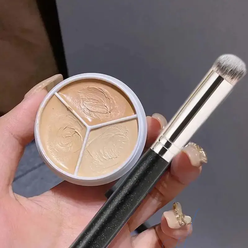 Waterproof Concealer Cream Long Lasting Full Coverage For Acne Mark Dark Circles Eye Contour Concealer 3 Colors Makeup Palette Moisturizing Face Makeup Cosmetics Flawless Foundation