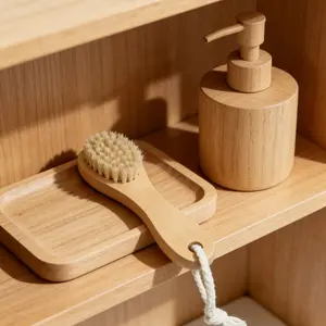 Wooden Face Brush Exfoliating Blackhead Remover, Natural Wooden Facial Cleansing Tool, Gentle Skin Care, Effective Skincare Routine