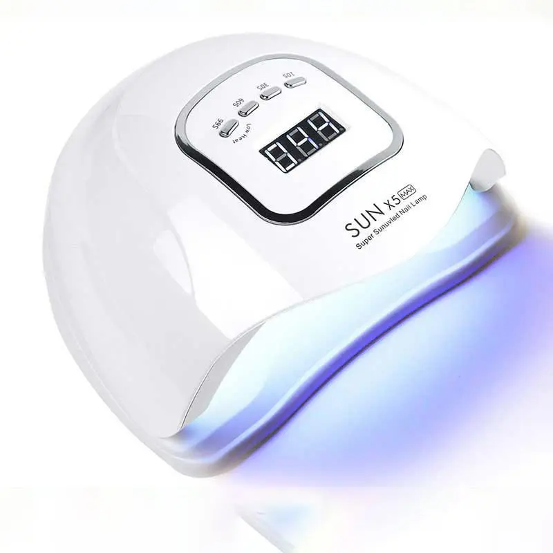 SUNX5Max 150W UV LED Nail Lamp For Fast Drying Gel Nail Potherapy Machine 45 LEDs Manicure Salon Tool Equipment