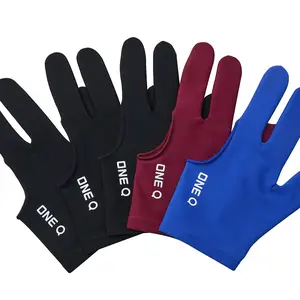 3 Fingers Billiard Gloves Snooker Cue Professional 3 Colors (Spandex) 5pcs/Set