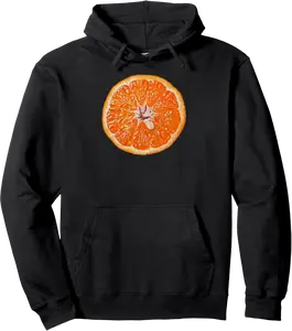 Tangerine Orange Fruit Easy Last Minute Halloween Costume Pullover Hoodie - Luismrid Shop 66B0D9DVSJ6F