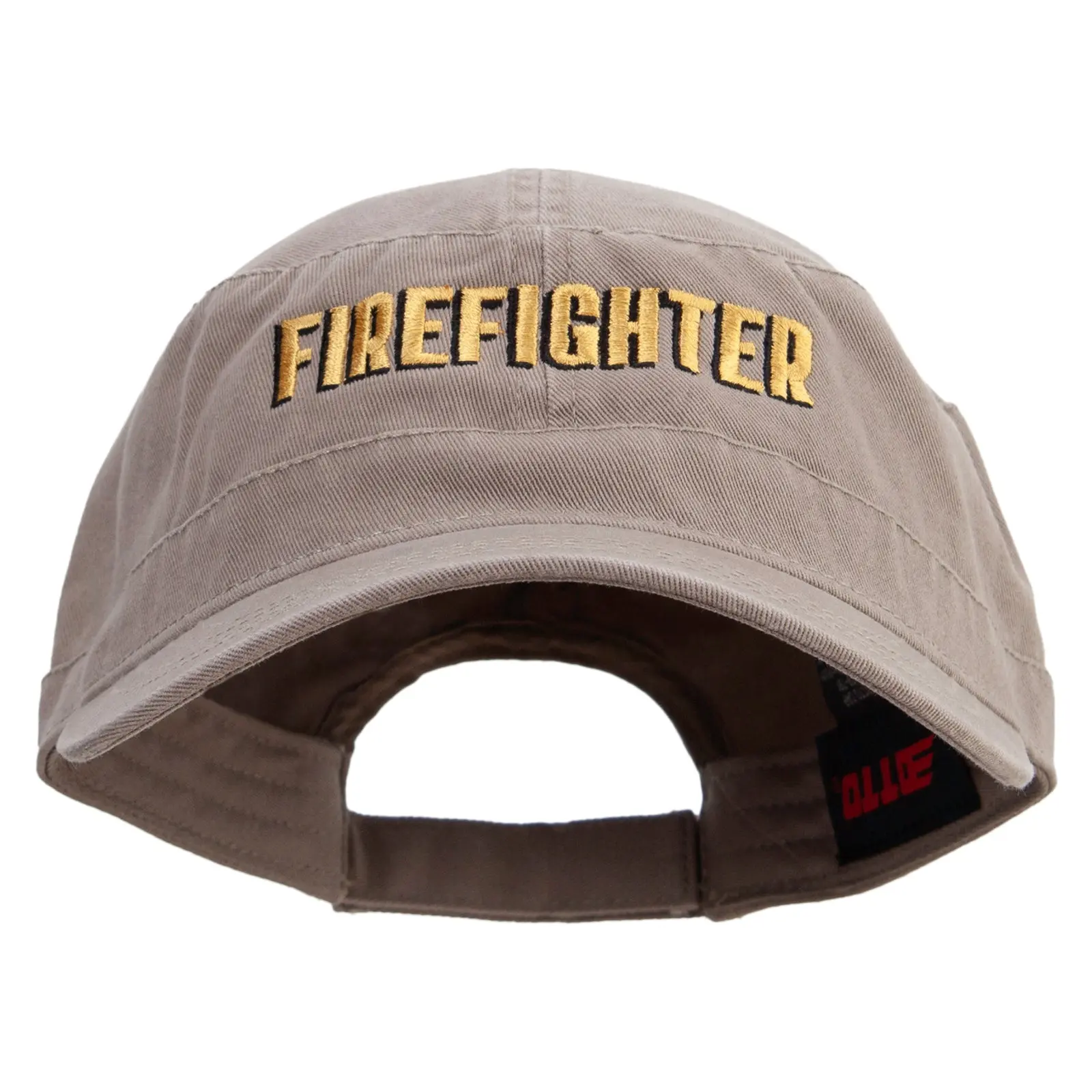 Firefighter Logo Embroidered Garment Washed Adjustable Army Cap