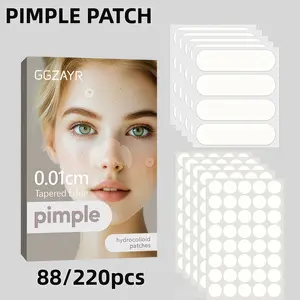 88/220pcs Nose Patches & Transparent Acne Stickers Combo Pack, Acne Spot Treatment, Invisible Fit for Facial Imperfections, Thin Natural Look, Daily Makeup, Photography, Travel