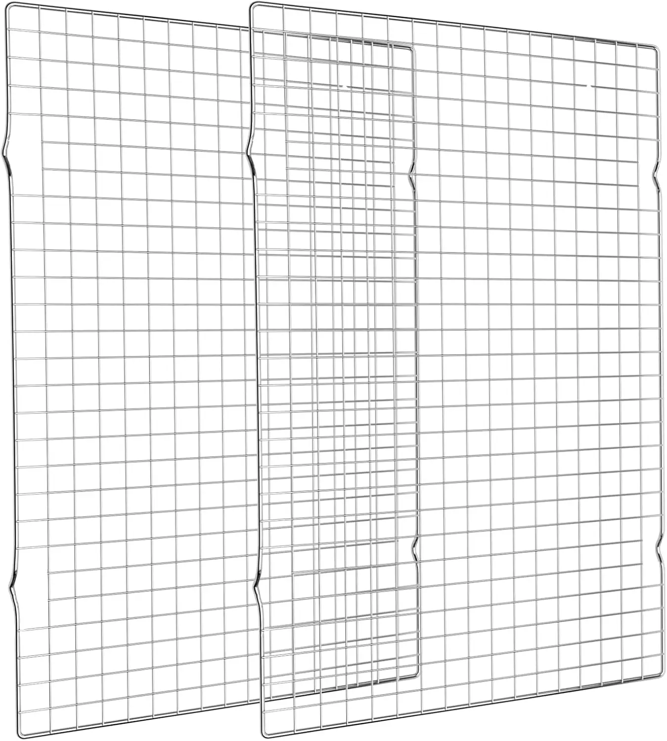 Cooling Rack for Baking 2-Pack – 16x10 Inch Oven Safe Baking Rack, Heavy Duty Wire Cookie Cooling Racks for Cooking, Roasting, Grilling, Drying – Fits Half Sheet Pan, Silver