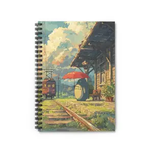 Everything's Ghibli Studio Accessories Store - (17 Special Designs) My Neighbor Totoro Inspired Notebooks Anime Journal Ghibli Gifts Stationery Cute Notes 90gsm Paper Metal Spiral Binding Stationery