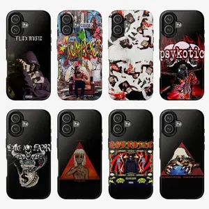 Osamason Rapper Underground Tough Phone Case, Psykotic Tour 2025 Album Art Inspired Design, Shockproof Drop Protection Heavy Duty Protective Cover, Trending Fan Gift for iPhone 8-17
