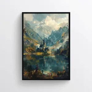 [SALE UP TO 50% - UNFRAMED] Hogwarts Poster, Hogwarts Classic Painting Print, Wall Art, Hogwarts Legacy Wall Art, Illustration, Harry Potter Universe - Complimentary Delivery
