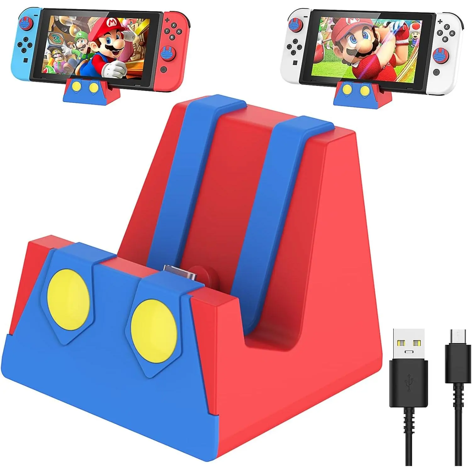 L-CPS002  Switch Charging Dock for Nintendo Switch/Lite/OLED, Portable Charger Base Stand with Type C Port for Easy Console Charging