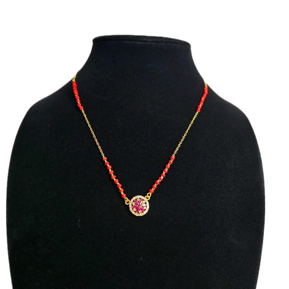 Traditional Nepali Indian Desi minimalist dainty mangalsutra necklace
