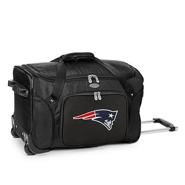 Football Fan Shop Officially Licensed NFL New England Patriots 22" Wheeled Duffel Bag