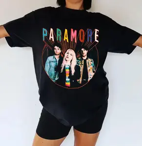 Paramore Unisex T-Shirt, Vintage Alternative Rock Style Cotton Tee YI290103