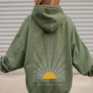 Be The Light T-Shirt, Sweatshirt and Hoodie, Mathew 5:14 Sweatshirt, Bible Verse Sweater, Religious Hoodie, Faith Outfit, Church Sweatshirt