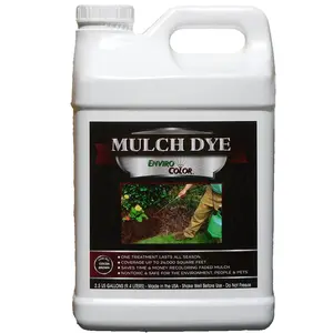 EnviroColor Cocoa Brown Mulch Dye 2.5 Gallons - Non-Toxic Long Lasting Color Concentrate for Plants Pets & People