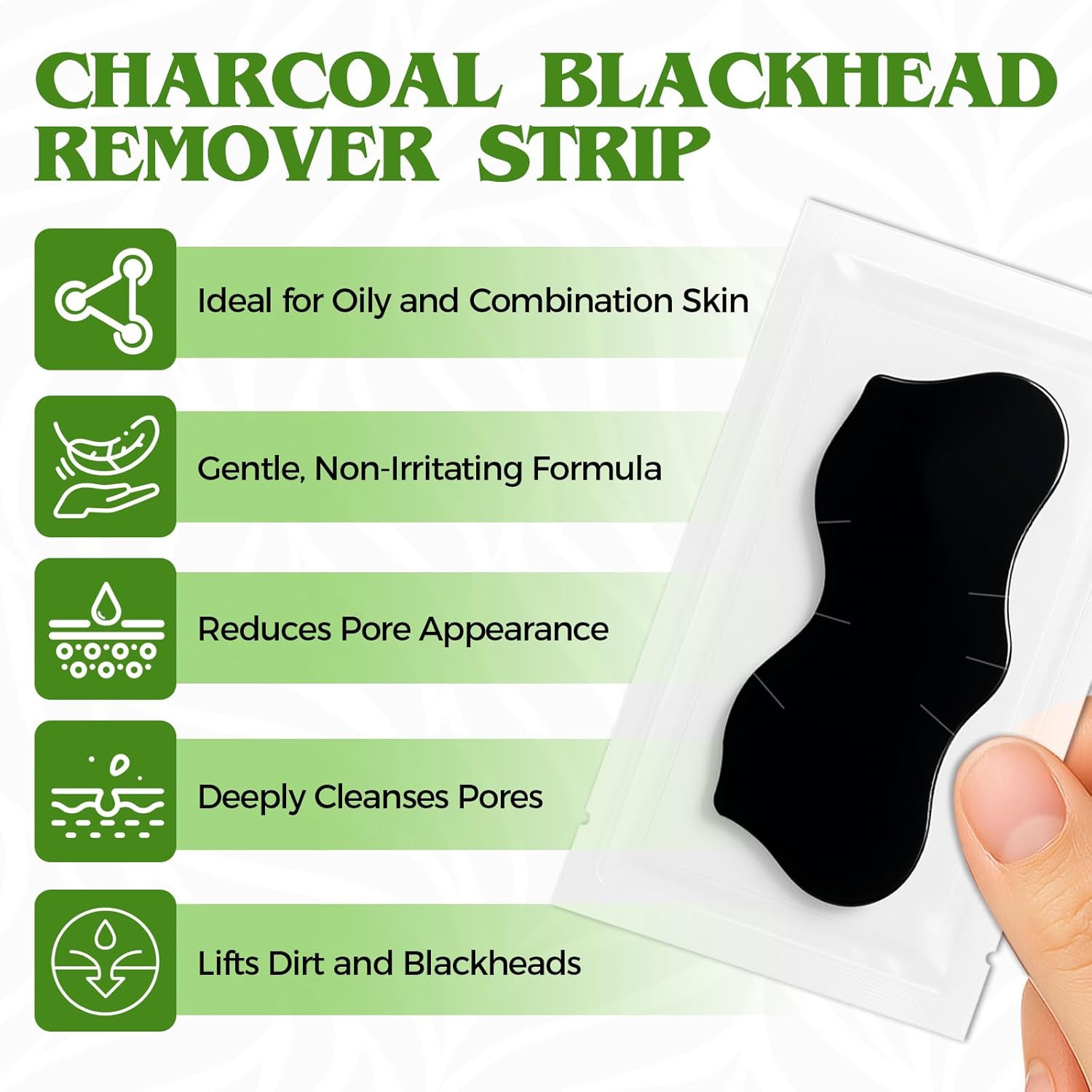 Blackhead Remover Strip, Nose Strips Blackhead Remover, Charcoal Pore Strips for Men and Women, Deep Cleansing and Oil Control, Instantly Unclogs Pores, Nose Strips for All Skin Types (10 Counts) Blackhead Remover Strip, Nose Strips Blackhead Remover, Charcoal Pore Strips for Men and Women, Deep Cleansing and Oil Control, Instantly Unclogs Pores, Nose Strips for All Skin Types (10 Counts)