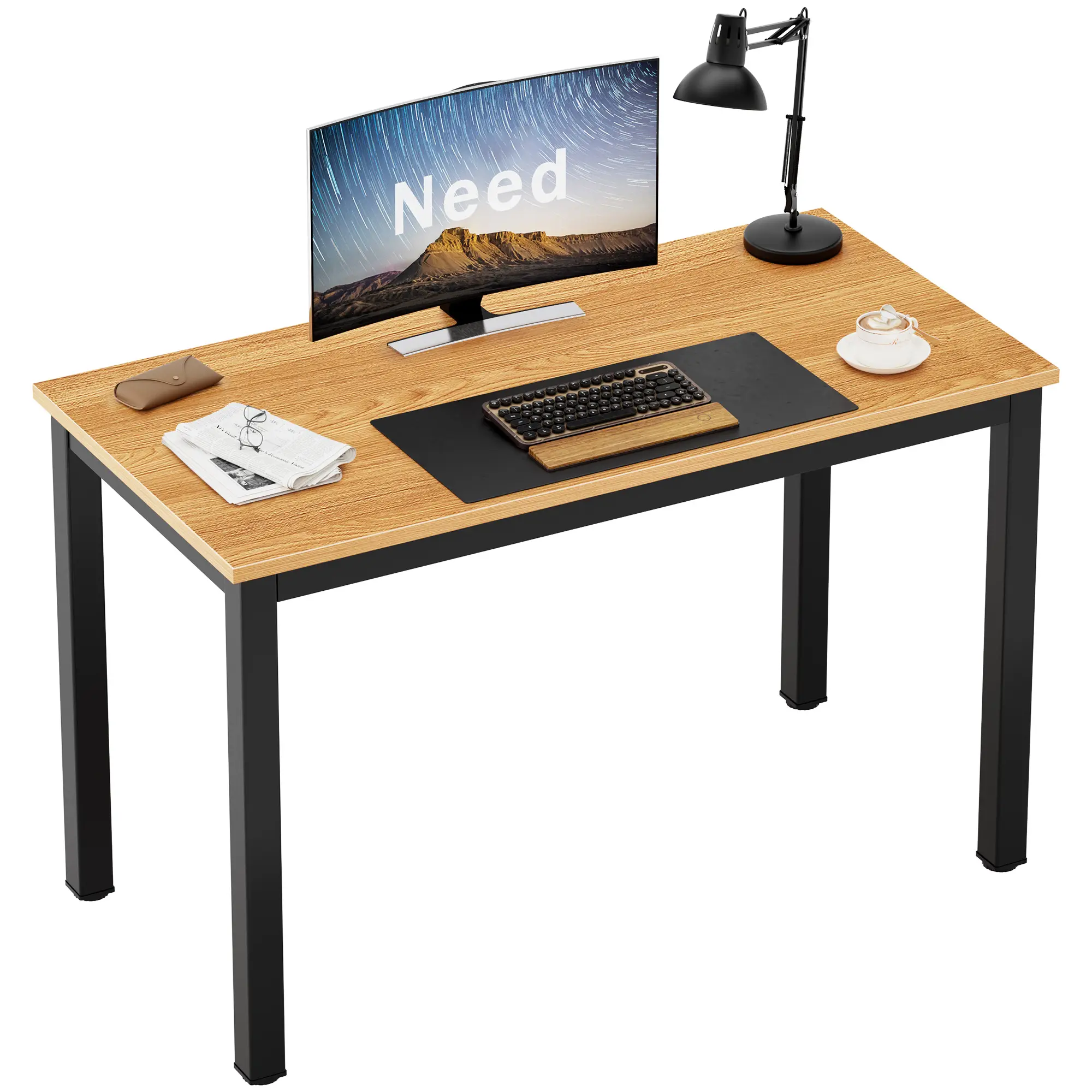Heavy Duty Computer Desk - Modern Simple Gaming Desk for   Home Office, 31.5-70 Inch Multi‑Size Study Writing Work Sturdy PC Table for Dorm, Bedroom, Apartment