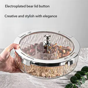 A Best Snack tray , Luxury Home Use, Living Room Coffee Table Snack Organizer, Candy Nut Storage Box, Space-Saving Solution