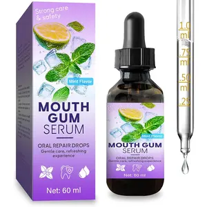 Gum Restore Drops - Gum Repair for Receding Gums Treatment, Gum Regrowth Treatment Drops for Dry Mouth, Stain Removal & Bad Breath Treatment for Adults, Instant Fresh Breath, 60ML