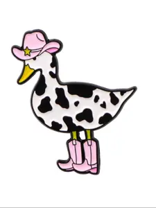 Adorable Duck Pin Badge Brooch Clip, Cute Animal Accessory for Dresses & Sweaters, Versatile Fashion Jewelry for All Seasons