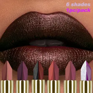 Long Lasting Lipstick, 1 Count 2 in 1 Shimmering & Matte Lipstick, Moisturizing Lipstick, Suitable for All Occasions Lip Makeup, Girls and Women Makeup Accessories, Gloss, Lipgloss