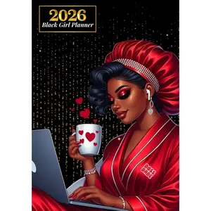 Black Girl Planner 2026: Weekly And Monthly Schedule Organizer With Inspirational Quotes, Goals Tracker And Notes Pages
