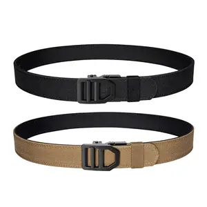 1.5-Inch Ratchet-Style Nylon Belt (with Quick-Release Buckle) — Heavy-Duty Tactical Belt | Metal Automatic Buckle | Nylon Material | Men's Outdoor & Sports Belt | Military-Style Tactical Belt — Outdoorfun