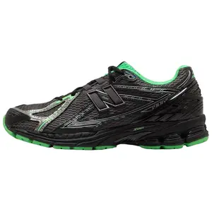 NEW BALANCE Men's 1906R Sports Sneaker - Dark Silver Metallic, Lab Green Colorway