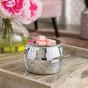 Holladay Candle Co Cozy Glow Wax Melt Warmers for Candles & Wax Cubes - Medium Size for Daily Use in Bedrooms, Offices, or Kitchens - Aroma Fragrance Scented Decor