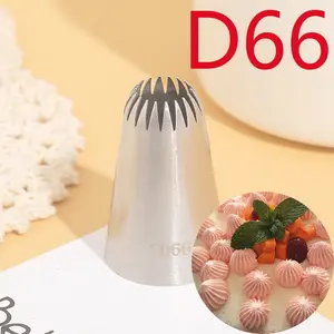 #D66 Stainless Steel DIY Icing Piping Tips Cupcake Cake Cream Piping Nozzle Cookie Parsty Fondant Cake Decorating Tool Pastry Decorating Tools