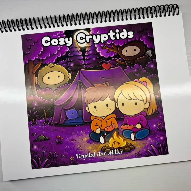 Cozy Cryptids Premium Card Stock Edition | Cute Bold & Easy Cryptid Coloring Book for Adults & Teens | Kawaii Hand Drawn Coloring Pages