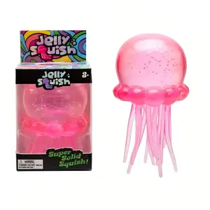 Cute Mochi Jellyfish Squeeze Toy – Soft & Sticky Stress Relief for Relaxing Anywhere, Non‑Edible