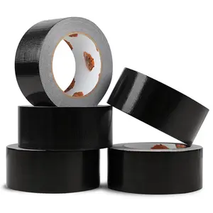 Duct Tape Heavy Duty 1.88 Inch x 30 Yards(90Feet), Black  Tape 9mil , Flexible, Writable,  by Hand for Packing, Repairs, Industrial, Professional Use, 5 Rolls