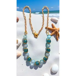 Turquoise Bead Necklace       (4794)