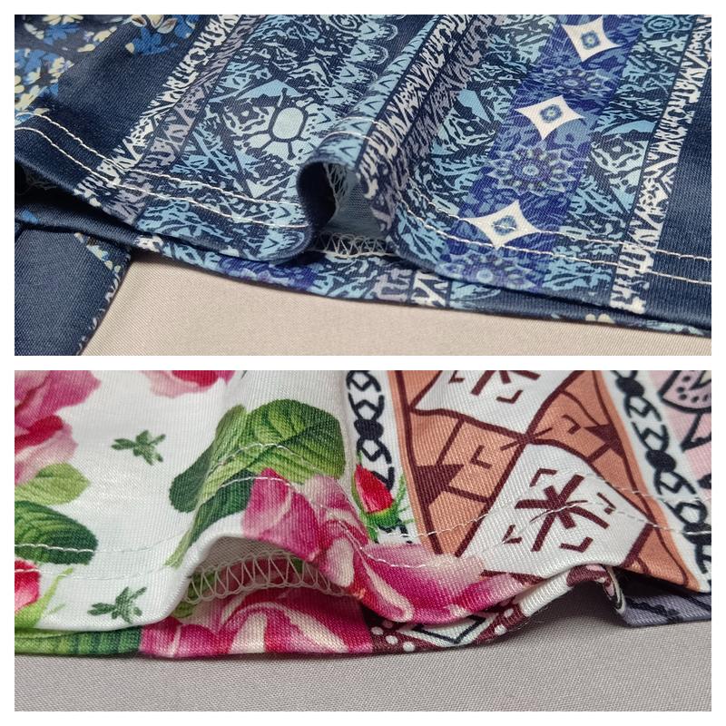 Forbidden Pants Sun Protective Women's Boho Elastic High Waist Flared Leg Pants, S to 2XL, Daily Outfits for Spring & Fall, Comfortable Fit - Floral