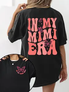 In My Mimi Era Graphic Fitted Spring Top Shirt – Cute Mother's Day Gift for Grandma