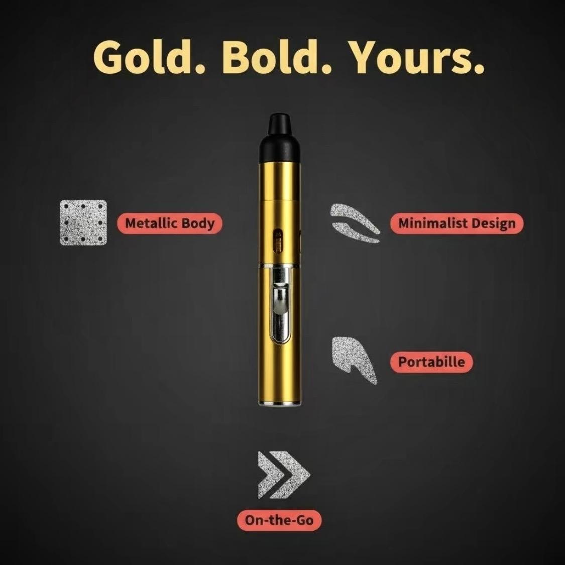 Torch Lighter, All-in-One Tube Built-in DetachableRefillable Butane Torch Handheld Lighter,GiftBox.(No butane included)