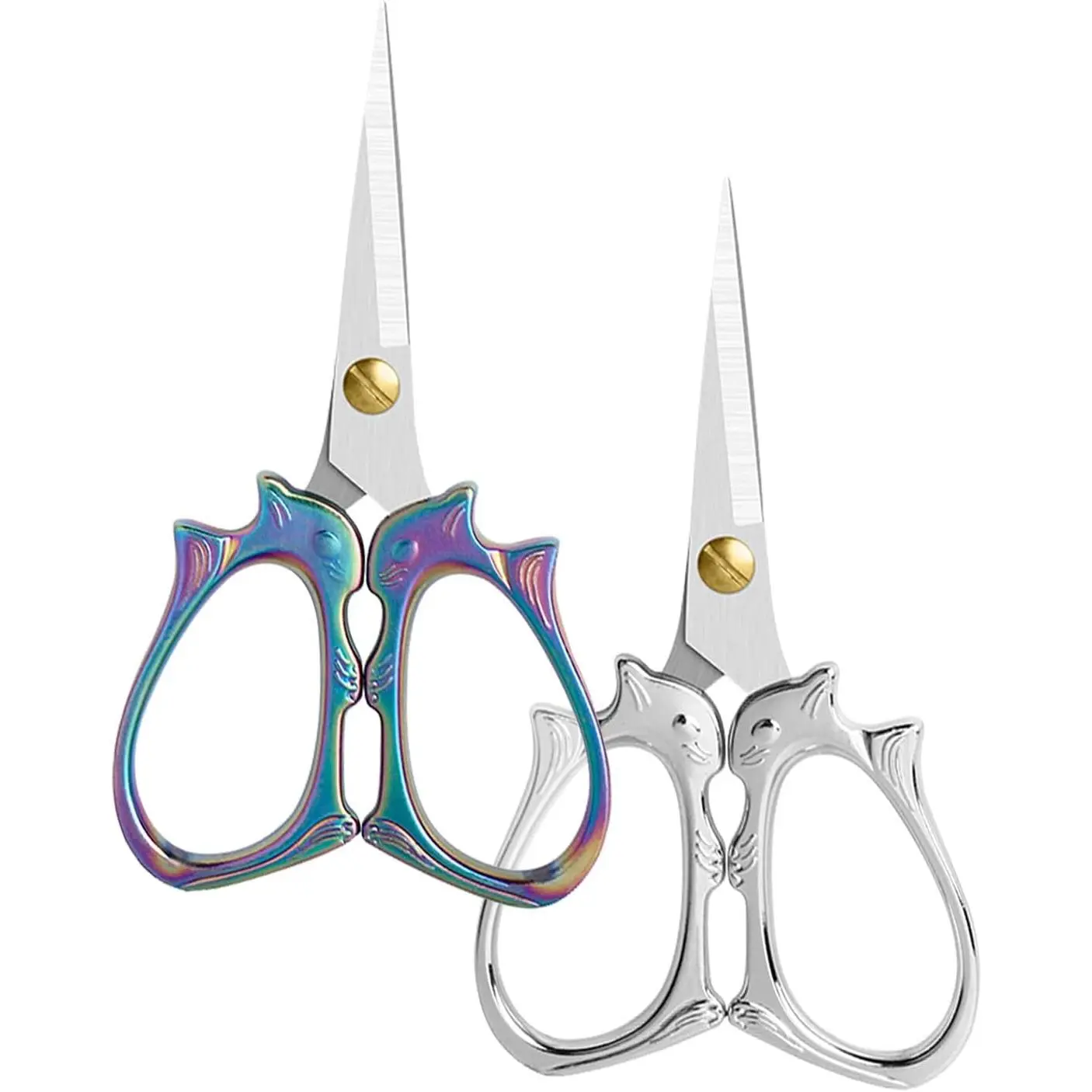 2 count Embroidery   Sewing Crochet Yam ,Small Scissor All Purpose For Sewing, Cross Stitching, Crafts, Arts & Crafts Handmade DIY Tools