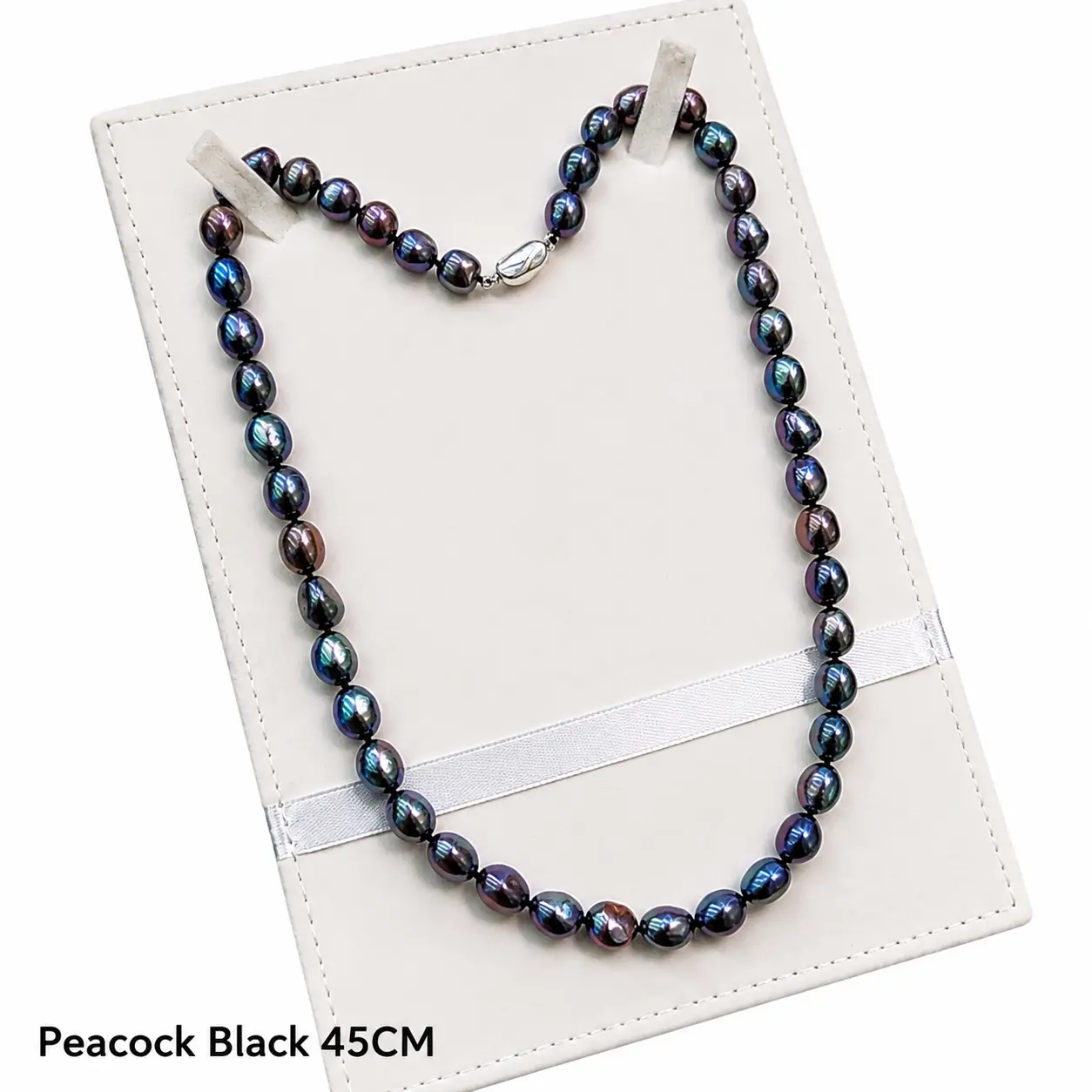 Real Freshwater Pearl Necklace | Peacock Black Baroque Pearl Choker | Elegant Jewelry Gift for Women