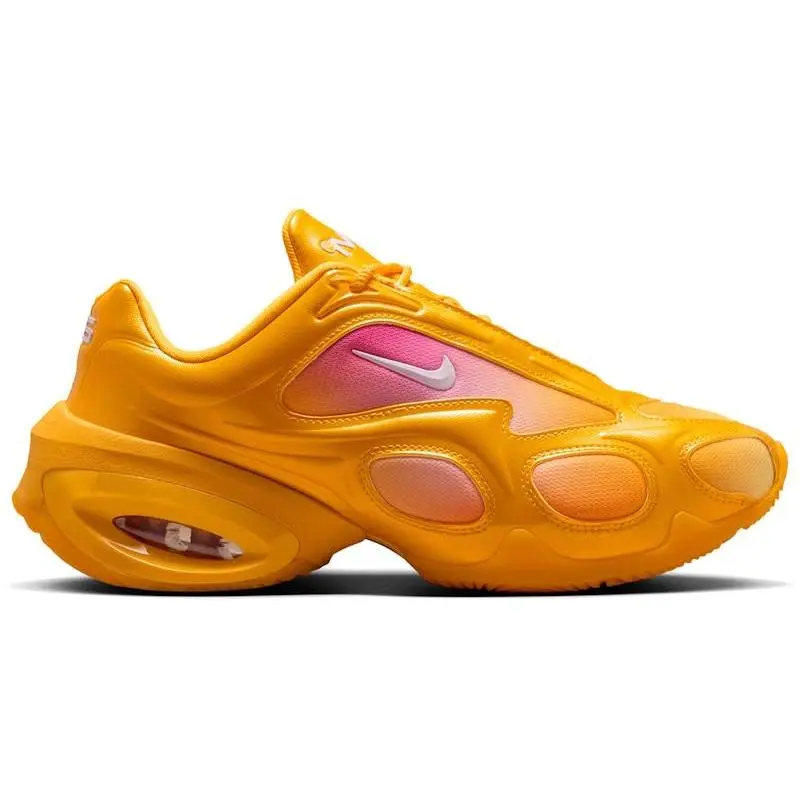 Nike Air Max Muse Sunshine (Women's) Sneakers – Women's Lifestyle Shoes Featuring Futuristic Sculpted Design, Bright Sunshine Colorway, Premium Synthetic Upper, Responsive Air Cushioning, Lightweight Comfort, Durable Rubber Outsole, Modern Streetwear