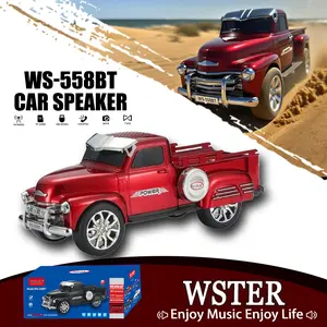 WSTER WS-698 bus style Bluetooth speaker, personalized design ...