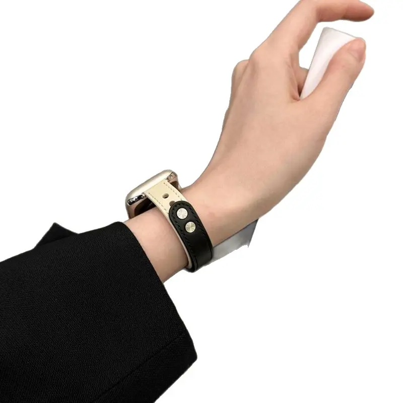 Compatible with Apple iWatch SE 10 9 Ultra 8 7 6 5 4 3 2 Watch Band Slim Genuine Leather Small Waist Women Compatible with Apple iWatch SE 10 9 Ultra 8 7 6 5 4 3 2 Watch Band Slim Genuine Leather Small Waist Women