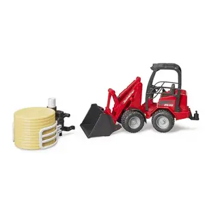 Bruder 02192 Schäffer Compact Loader w/ Bale Gripper and Bale 18.10.10