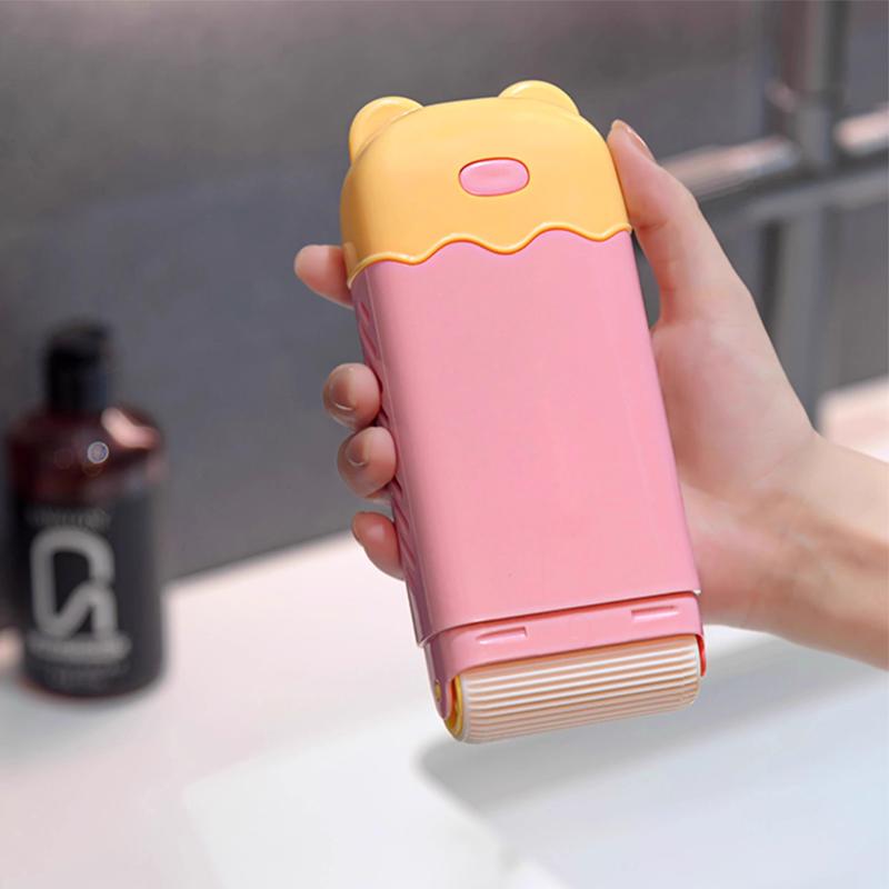 2-in-1 Lathering Soap Holder with Roller & Soap Saver Case – Multi-Use Foaming Soap Box for Laundry Stain Remover, Hand Washing & Shower – Portable & Refillable Bathroom Travel Tool