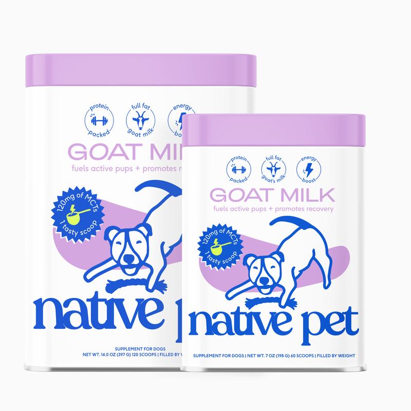 Native Pet Goat Milk for Dogs - Recovery & Energy Boost - Single Ingredient Topper - No Fillers - 100% Whole Foods