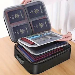 Large Capacity Multi-Functional Document Storage Bag, Travel Card Holder, Credit Card Driver License Important File Organizer, Essential Office & Travel Accessory