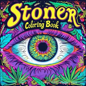 New Coloring Book, Psychedelic Adult Stress Relief Coloring Book, Non-Disposable Artisanal Craftsmanship, Ideal for Relaxing Activities