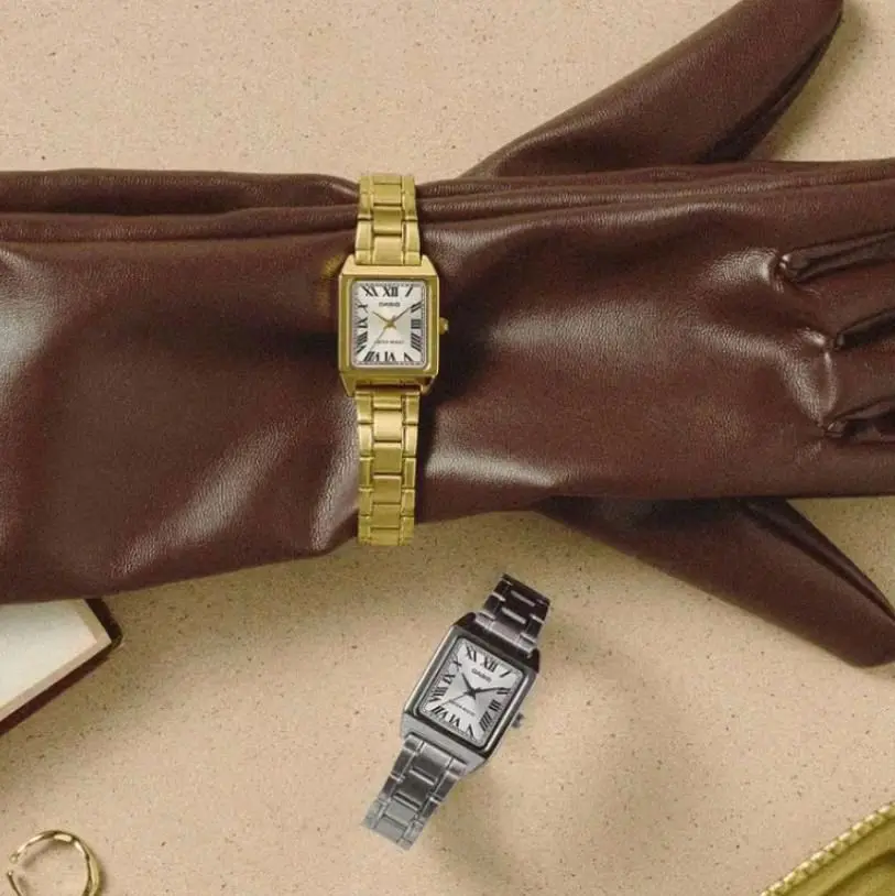 LTP-V007G-9B New Casio Vintage Roman Number  all Gold ladies watch " new style"