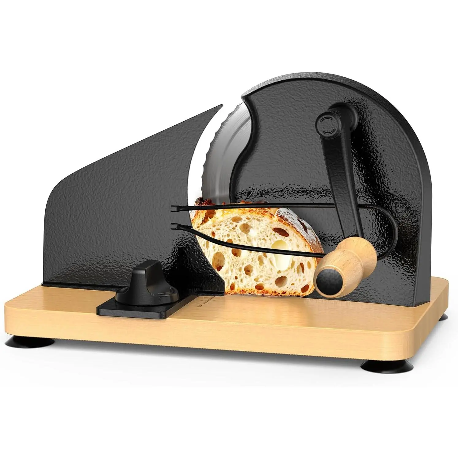 Upgraded Household Kitchen Bread Slicer, Specialty Kitchen Appliance for Uniform Bread Slicing with Adjustable Thickness and Sharp Blade