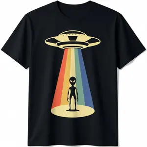 100% Cotton UFO Abduction - Alien Abduction Vintage Aliens Lover T-Shirt
