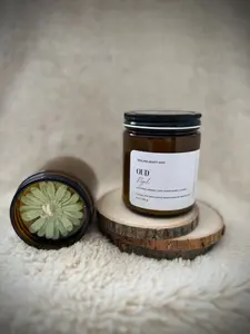 Oud Royale Soy Wax Candle - Elegant Design with Rich Fragrance - Ideal for Home Decor and Relaxation